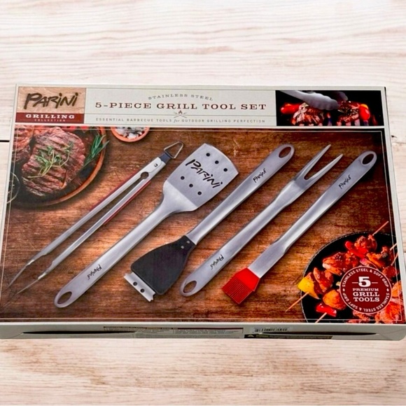 NIB! Paini 5-Piece Grill Tool Set - Picture 1 of 5
